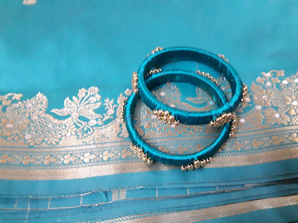 Silk Thread Bangles made from Kundan Stones - Indian Traditional Wear | eBay