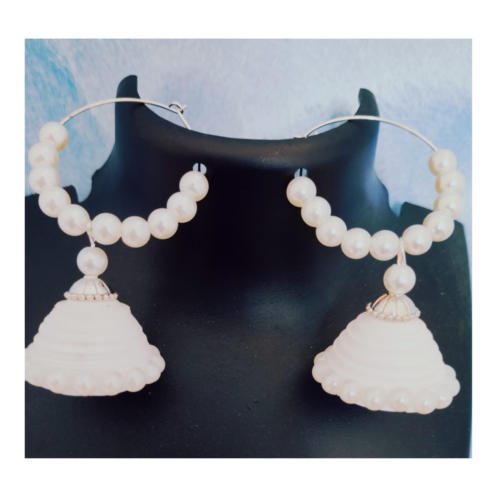 Aggregate 108+ white pearl earrings jhumka best